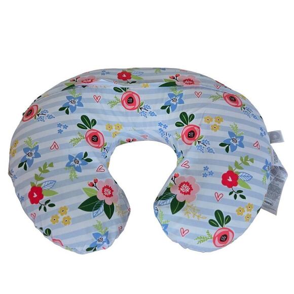Boppy Original Feeding and Infant Support Pillow Floral Stripes - Picture 4 of 5